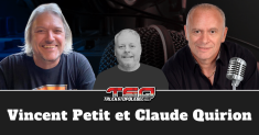 Vincent Petit et Claude Quirion qui participent à ce podcast au micro de Benoit Therrien, la radio des Camionneurs.