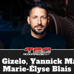 Claude Gizelo de Services Logistiques Prince, Yannick Marceau et Marie-Élyse Blais, qui participent à ce podcast sur la radio des Camionneurs de Truck Stop Québec.