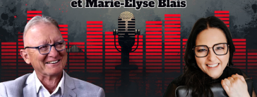 Pierre-Hugues Boisvenu et Marie-Élyse Blais, qui participent à ce podcast sur la radio des camionneurs de Truck Stop Québec.