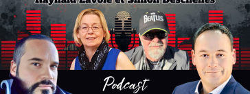 Charles Pellerin, Blandine Michaud, Raynald Lavoie et Simon Deschênes, qui participent à ce podcast sur la radio des camionneurs de Truck Stop Québec.
