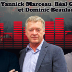 Yannick Marceau, Réal Gagnon et Dominic Beaulac, qui participent à ce podcast sur la radio des camionneurs de Truck Stop Québec.