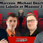 Yannick Marceau, Michael Deschambault, Steven Labelle et Maxime Jacob qui participent à ce podcast sur la radio des camionneurs de Truck Stop Québec.