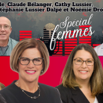 Jean-Pierre Houle, Claude Bélanger, Nicole Lussier, Cathy Lussier, Stéphanie Lussier Dalpé, Noémie Drouin, qui participent à ce podcast spécial FEMMES pour la Journée Internationale des droits des femmes et la place des femmes dans l'industrie du camionnage.