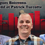 Pierre-Hugues Boisvenu, André Tardif et Patrick Turcotte qui participent à ce podcast sur la radio des camionneurs de Truck Stop Québec.