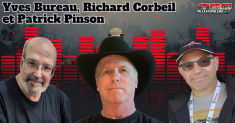 Yves Bureau, Richard Corbeil et Patrick Pinson de la France, qui participent à ce podcast au micro de Benoit Therrien.