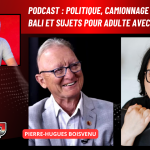 Benoit Therrien reçoit Pierre-Hugues Boisvenu et Marie-Élyse Blais pour aborder la politique, le camionnage et des sujets pour adultes sur Truck Stop Québec.