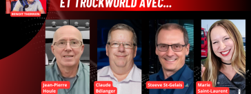 Benoit Therrien reçoit Jean-Pierre Houle, Claude Bélanger, Steeve St-Gelais et Marie Saint-Laurent sur la radio des camionneurs.