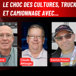 Claude Bélanger, Jean-Pierre Houle, Fabien Calvet et Patrick Pinson sont au micro de Benoit Therrien pour discuter du camionnage sur la radio des Camionneurs de Truck Stop Québec.