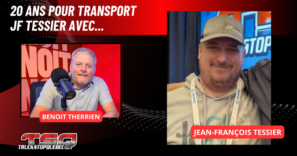 Jean-François Tessier au micro de Benoit Therrien sur Truck Stop Québec.