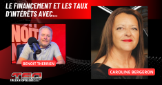 Caroline Bergeron au micro de Benoit Therrien pour parler de financement dans le camionnage.