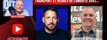 Yannick Marceau et André Tardif au micro de Benoit Therrien de Truck Stop Québec pour parler actualités et camionnage.