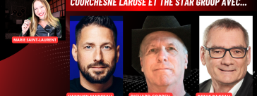 Yannick Marceau, Richard Corbeil et Denis Pageau au micro de Marie Saint-Laurent sur Truck Stop Québec.